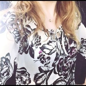 Silk floral blouse WHBM